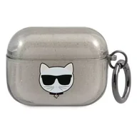 Akcesoria do słuchawek - Karl Lagerfeld KLAPUCHGK AirPods Pro cover czarny/black Glitter Choupette - miniaturka - grafika 1