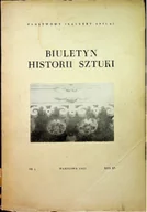 Książki o kulturze i sztuce - Biuletyn historii sztuki nr 1 rok XV - miniaturka - grafika 1