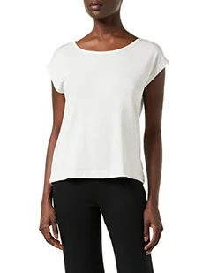 Calvin Klein Damski top od piżamy z szeroką szyją, S/S, Snow Heather, M - Koszulki i topy damskie - miniaturka - grafika 1