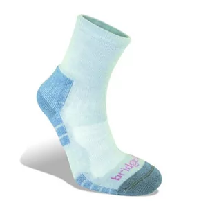 BRIDGEDALE damskie skarpety trekkingowe lekkie merynosowe Comfort Grey/Smokey Blue M 710608/830/M - Skarpetki męskie - miniaturka - grafika 1