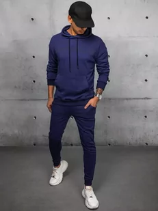 Dres męski granatowy Dstreet AX0679 - Dresy męskie - miniaturka - grafika 1