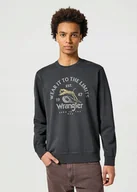 Bluzy męskie - WRANGLER CREWNECK SWEATSHIRT FADED BLACK 112357385 XL - miniaturka - grafika 1
