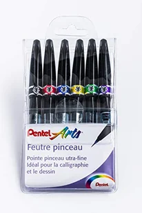Pentel SESF30C Funny flamastry, miękka końcówka, bardzo cienka, x6 flamastrów - Długopisy - miniaturka - grafika 1