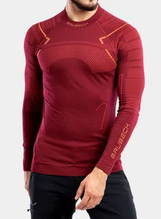 Bluza termoaktywna Brubeck Thermo Sweatshirt - burgundy - Bluzy sportowe męskie - miniaturka - grafika 1