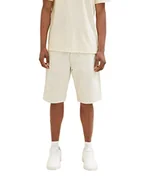 Spodenki damskie - TOM TAILOR Męskie szorty bermudy o luźnym kroju, 10332 – Off White, 30 - miniaturka - grafika 1