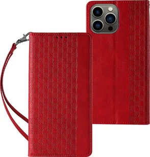 Etui HURTEL Magnet Strap do Apple iPhone 14 Pro Czerwony - Etui i futerały do telefonów - miniaturka - grafika 3