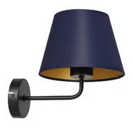 Lampy ścienne - Luminex Arden 3576 kinkiet lampa ścienna 1x60W E27 czarny/niebieski/złoty - miniaturka - grafika 1