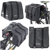 Sakwy rowerowe - Torba Rowerowa Pojemna Sakwa Dwukomorowa Na Rower Bagażnik - miniaturka - grafika 1