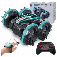 Zabawki zdalnie sterowane - Samochód Zdalnie Sterowany Rc Gestami Amfibia 2 Piloty 4X4 360° Pływający - miniaturka - grafika 1