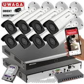 Zestawy do monitoringu - Zestaw inteligentnych kamer IP Hikvision DS-2CD2T47G2-L(2.8mm)(C) 4MPx ColorVu Acusense IR60 - miniaturka - grafika 1