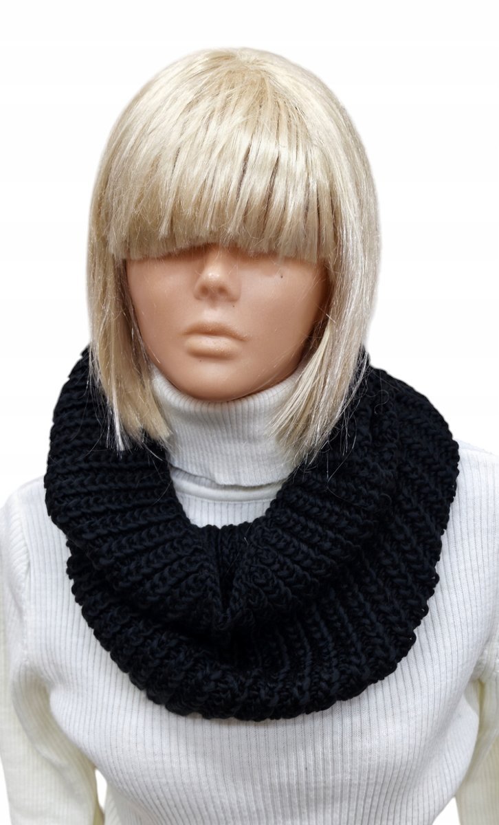 OVS SZALIK KOMIN DAMSKI TUBA JESIEŃ / ZIMA CZARNY ROZM. UNIWERSALNY