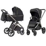 Wózki dziecięce - Wózek dziecięcy 2w1 CARRELLO Omega CRL-6530/1 Absolute Black - miniaturka - grafika 1