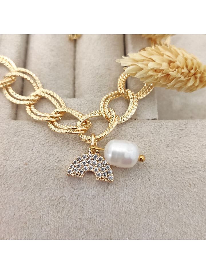 Nakkash Pozłacana bransoletka z zawieszką