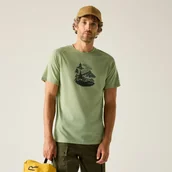 Koszulki sportowe męskie - Regatta Koszulka męska Escade Zielony, Merino Wool, Rozmiar: L - miniaturka - grafika 1