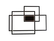 Lampy ścienne - Maxlight Kinkiet Geometric W0233D czarna oprawa nowoczesna z funkcją ściemniania światła W0233D - miniaturka - grafika 1