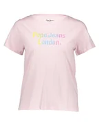 Koszulki i topy damskie - Pepe Jeans Koszulka w kolorze jasnoróżowym - miniaturka - grafika 1