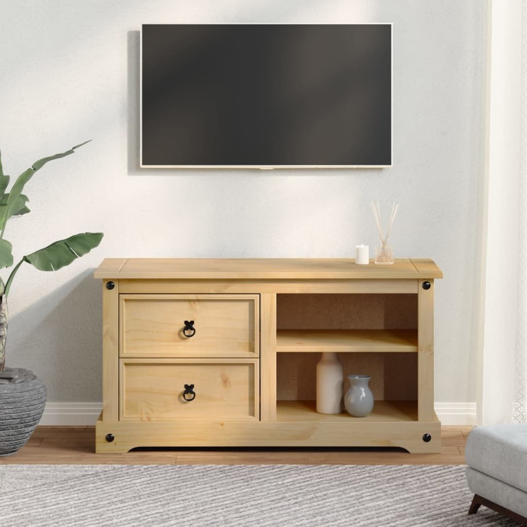 vidaXL Szafka pod TV 100x40x52 cm lite drewno sosnowe