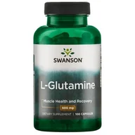 Suplementy naturalne - L-Glutamina 500mg, 100kaps. ( Swanson) - miniaturka - grafika 1