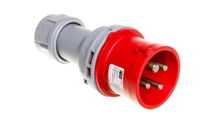 PCE Wtyczka przenośna 16A 400V 3P+Z IP44 bezśrubowe podłączenie 014-6TT - Kostki, złączki, wtyczki - miniaturka - grafika 3