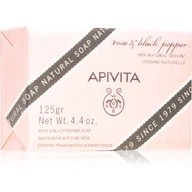 Mydła - APIVITA Natural Soap Soap with Rose & Black Pepper 125 ml - miniaturka - grafika 1