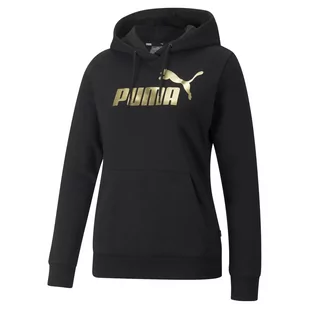 Bluza sportowa damska Puma ESS+ METALLIC LOGO - Bluzy sportowe damskie - miniaturka - grafika 1