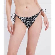 Stroje kąpielowe - Calvin Klein Swimwear Dół od bikini CK MONOGRAM-S STRING SIDE TIE-PRINT - miniaturka - grafika 1