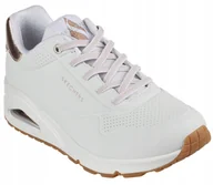 Buty sportowe damskie - Skechers Białe Damskie Sportowe Buty Uno Shimmer Away 41 - miniaturka - grafika 1