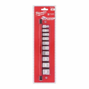 MILWAUKEE ZESTAW NASADEK 10 szt. 3/8" IMPERIALNE - Klucze i nasadki - miniaturka - grafika 1