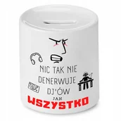 Skarbonki - DLA DJA MUZYKA SKARBONKA NIC TAK NIE DENERWUJE z Nadrukiem ze Zdjęciem + Opakowanie na prezent (wzór 04) - miniaturka - grafika 1