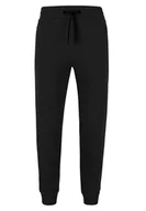 Spodnie sportowe męskie - Czarne joggery N-GON - miniaturka - grafika 1