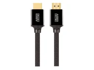 Kable komputerowe i do monitorów - SILVER MONKEY X HDMI - HDMI v 2.1 1m (certyfikat HDMI v 2.1) czarny - miniaturka - grafika 1