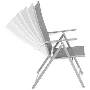 Meble ogrodowe metalowe Casablanca 145 cm Grey / Black 6+1 - Meble ogrodowe - miniaturka - grafika 9