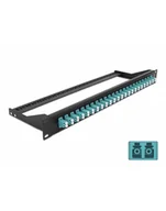 Złącza, przejściówki, adaptery - Delock Panel Krosowy Lwl 24 Porty Lc Duplex Aqua - miniaturka - grafika 1