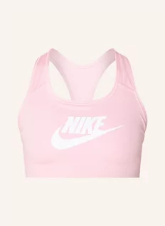 Biustonosze - Nike Biustonosz Sportowy Dri-Fit Swoosh Graphic rosa - grafika 1