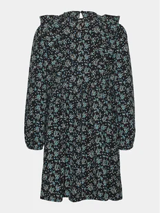 Vero Moda Girl Sukienka codzienna Floraly 10301856 Czarny Regular Fit - Sukienki i spódniczki dla dziewczynek - miniaturka - grafika 1