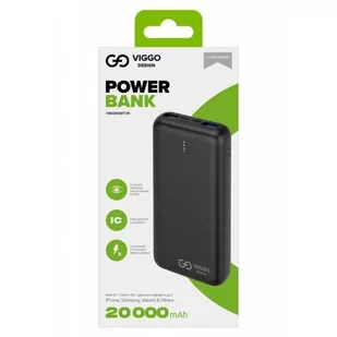 Viggo Design Powerbank 20000 mAh USB-C czarny - Powerbanki - miniaturka - grafika 1