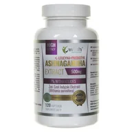 Suplementy naturalne - Wish Pharmaceutical Wish Ashwagandha Ekstrakt 500 mg - 120 kapsułek WISH9311 - miniaturka - grafika 1