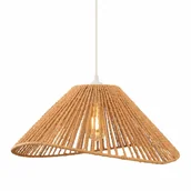 Lampy sufitowe - Lampa zwis pleciona Amalfi P0577 Maxlight sznurek do jadalni ekologiczna biała - miniaturka - grafika 1