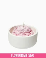 Świece - Świeca sojowa - Różany Blask (Różowa) - 200 ml - Zapach FlowerBomb (V&R) - miniaturka - grafika 1