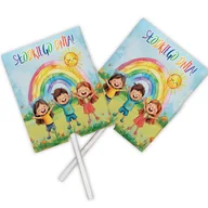 Gumy do żucia, lizaki, dropsy - LIZAKI dla dzieci słodki upominek URODZINY SZKOŁA Słodkiego Dnia 10szt - miniaturka - grafika 1