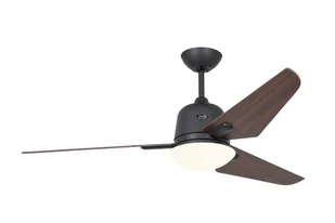 Energooszczędny wentylator sufitowy z oświetleniem i pilotem Eco Aviatos 132 cm bazaltowo-szary/orzech włoski - Wentylatory sufitowe - miniaturka - grafika 1