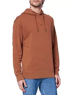 Bluzy męskie - BOSS Męska bluza z kapturem Wefadehoody, Średni brąz 215, L - miniaturka - grafika 1