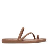 Klapki i japonki damskie - Japonki Crocs Miami Toe Loop Sandal 209862 Brązowy - miniaturka - grafika 1