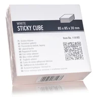 Etykiety samoprzylepne i bloki etykiet - Kostka Biurowa Klejona Biała Notes Karteczki 85x85x30mm - miniaturka - grafika 1