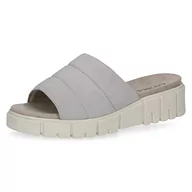 Klapki i japonki damskie - CAPRICE Klapki damskie 9-9-27254-20 płaskie, LT Grey Suede, rozmiar 39 EU, Lt Grey Suede, 39 eu - miniaturka - grafika 1