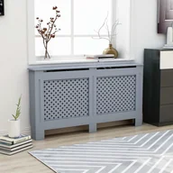 Akcesoria grzewcze - vidaXL Osłona na kaloryfer, antracytowa, 152x19x81 cm, MDF - miniaturka - grafika 1