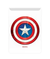 Zabezpieczenia do laptopów - Kieszonka na kartę  Kapitan Ameryka 001 Marvel Biały - miniaturka - grafika 1