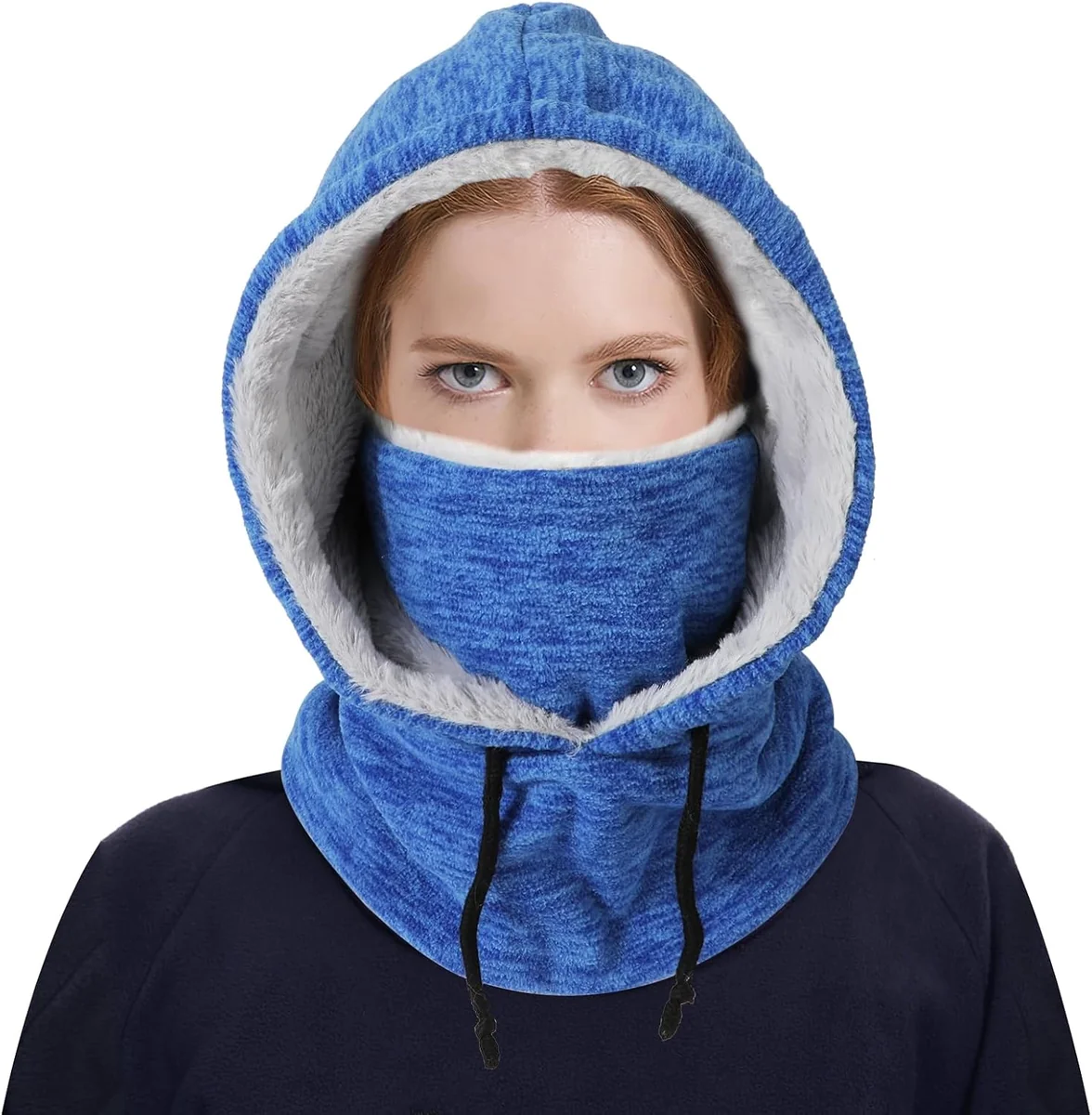 Kominiarka polarowa zimowa unisex niebieska rozmiar uniwersalny
