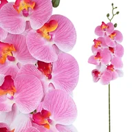 Sztuczne kwiaty - SZTUCZNY KWIAT STORCZYK 92 cm POJEDYNCZY RÓŻOWY REAL TOUCH GUMOWY WAZON - miniaturka - grafika 1