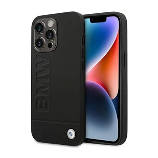 BMW Leather Hot Stamp – Etui iPhone 14 Pro Max (Czarny) - Etui i futerały do telefonów - miniaturka - grafika 1